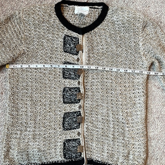Christopher & Banks embroidered open weave sweater S-M - Picture 7 of 8